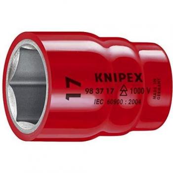 Knipex Steckschlüsseleinsatz für Sechskantschrauben 1000V-isoliert mit Innenvierkant 1/2 SW.19mm