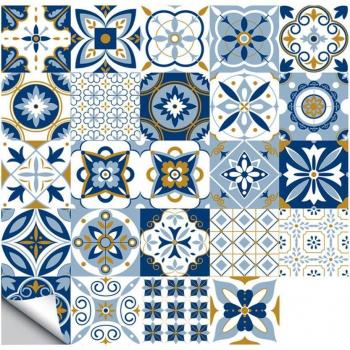 20pcs Retro Waterproof Mosaic Tile Stickers