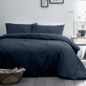 Serene Dart Duvet Cover Bedding Set Navy