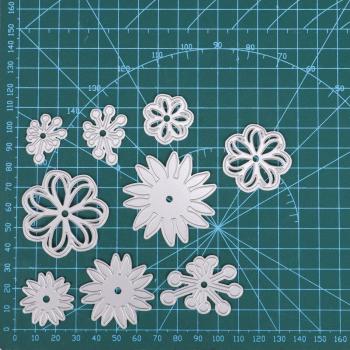 Troqueles de Metal Daisy en Relieve - Pack de 12 Uds