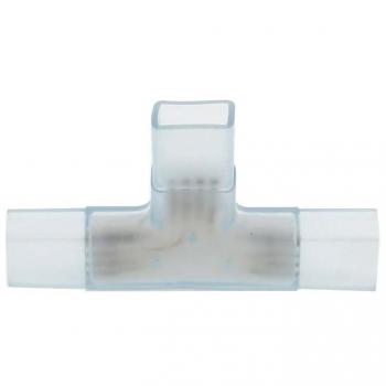 Conector T intermedio tira LED 220V SMD5050 / SMD5630 / SMD2835 doble - 9,5mm