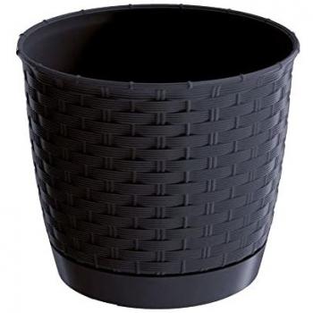 Maceta ratolla round 1,2l., dimensiones (mm) 145x145x127, color antracita