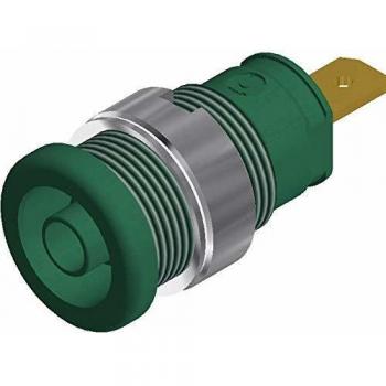 SKS Hirschmann SEB 2610 F4,8 Safety jack socket Socket, vertical vertical Pin diameter: 4 mm Green 1 pc(s)