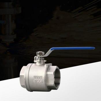 Female Straight Two-piece Full Port 304 Stainless Steel Ball Valve