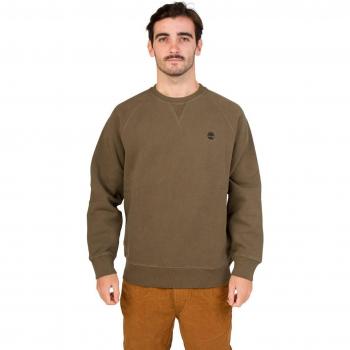 Timberland Sudadera Hombre Verde Cuello Redondo
