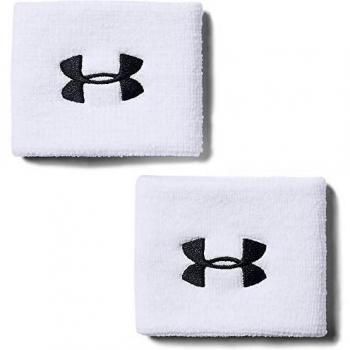 Under Armour Performance Sweatbands - 2 Pack, White, Size: Unisex