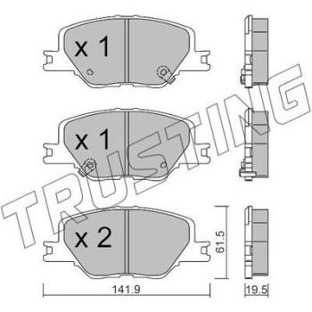 Piedini di frenata TRUSTING 1177