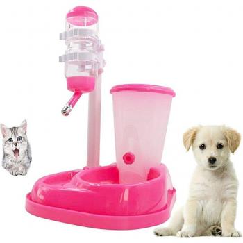Fuente de agua y alimentador para gatos y perros