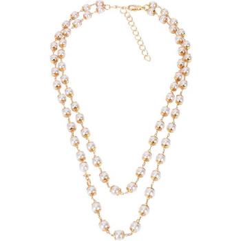 White Alloy Pendant Necklace - Simple Geometric Style for Women