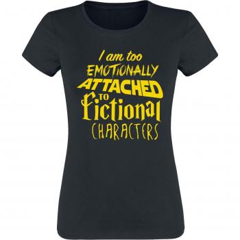 Maglietta Divertente I Am Too Emotionally Attached to Fictional Characters - Donna - Nero
