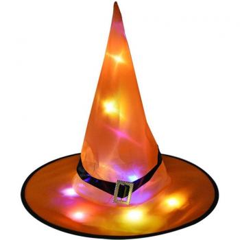 Sombrero Brillo Nocturno con LED y Cadena