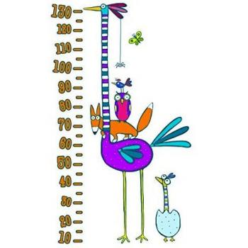 Wallskin Prima Infanzia Adesivo Murale per Bambini - Struzzo Meter-Size XL