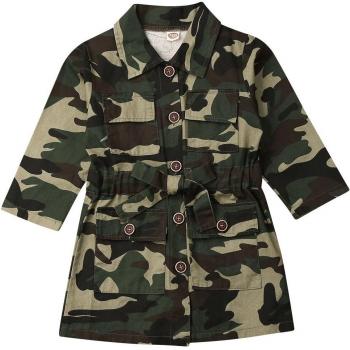 1-6T Baby Girl Long Sleeve Camouflage Jacket