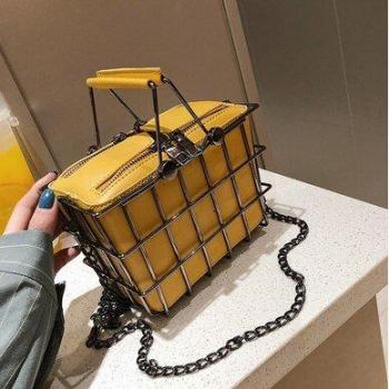 Bolso Cesta de Hierro con Cadena