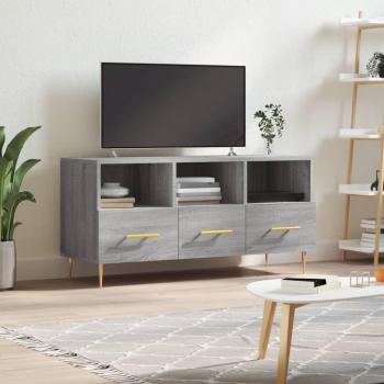 Estantería Multimedia Gris Sonoma – Madera Multicapa 102x36x50 cm