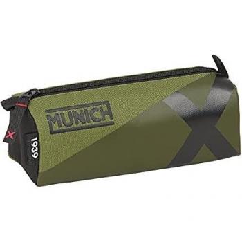 Astuccio Verde SAFTA M742 con Cerniera e Scomparto, 210x70x80 mm, Kid Edition