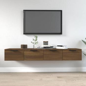 VIDAXL Mobili Pensili 2 pz, Mobile Moderno Marrone Rovere 68x30x20cm Legno Multistrato 1833