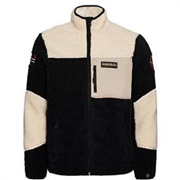 Sudadera Napapiñarri Yupik de cierre completo 3 colores (negro, blanco, crema) talla M