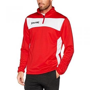 Spalding Teamsport Evolution II 1/4 Zip Top, rot/weiß, 140
