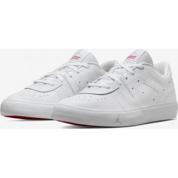 Jordan Series ES Sneaker bassă – 41 – Alb/roșu univerist + gri fum – Piele + textile