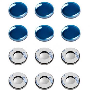 12pcs Universal Metal Car Door Lock Screw Protector Covers