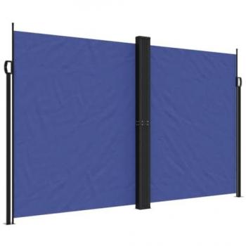 Toldo lateral retráctil azul 200x600 cm