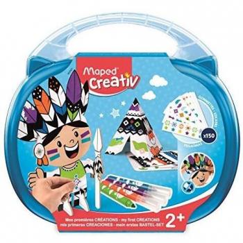 Zestaw kreatywny dla najmłodszych 2+ Indiańska Wioska walizka, Maped Creativ