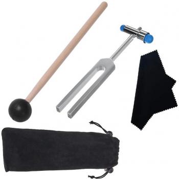 528HZ Chakra Tuning Fork with Hammer for Ear Care