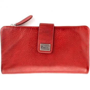 STEPPING STRONG STAMP - cartera Kate ST2204, mujer, piel suave, color rojo