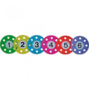 Set van 6 verzwaarde schijven Multikleur Unisex