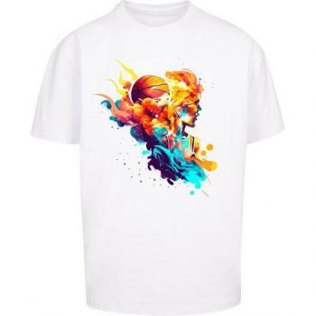 F4NT4STIC Sportplayer Tee – Oversized, weiß, 100% Baumwolle