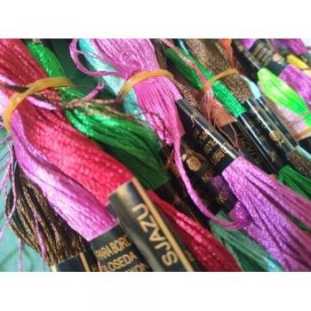Oneroom Colors silk cotton Similar DMC Cross Stitch Cotton Embroidery Thread Floss