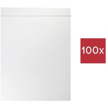 Bustine trasparenti richiudibili senza etichetta 80 mm x 60 mm in polietilene - 100 pz