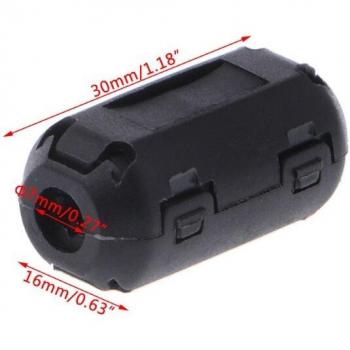 Ferrite Ring Core EMI RFI Noise Filter Clip for Cables