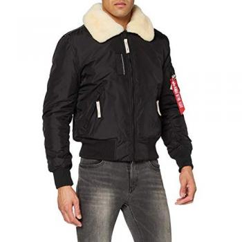 Bomberjacke ALPHA INDUSTRIES INJECTOR III Gr. L, schwarz, Herren, Web, Obermaterial: 100% Nylon