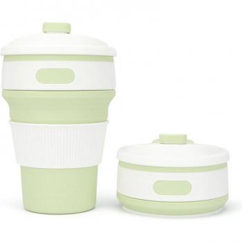 Café Tasse Pliante Silicone 2‑en‑1