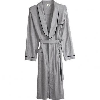 Kimono Talla Grande Cinturón Gris Primavera