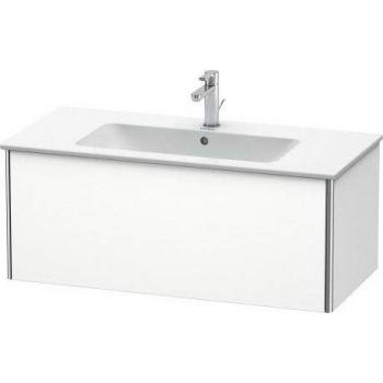 Duravit XSquare Waschtischunterbau wandhängend 101,0 x 47,8 cm, 1 Auszug, für Waschtisch ME by Starck 233610, Farbe (Front/Korpus): Weiß Hochglanz Dekor