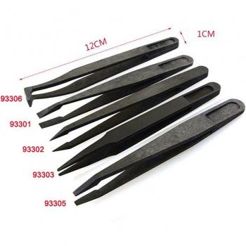 High‑Performance Watch Repair Tweezer Kit – Flat, Pointed & Elbow Heads (5 pcs)