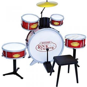 Bontempi Set da Cucina 6 Elementi + Sgabello + Bacchette