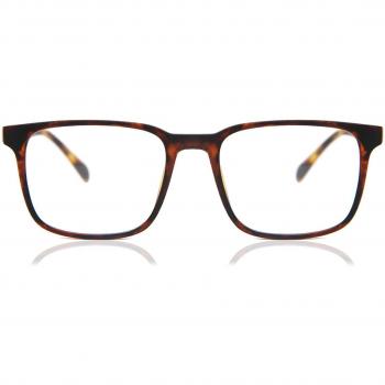 Square Full Rim Plastic Men's Prescription Glasses Tortoiseshell Size 53 - Free Lenses - Blue Light Block - SmartBuy Collection