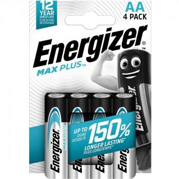 ENERGIZER MAXPLUS CHP4 ALKALINE AA BATTERIES - PACK OF 4