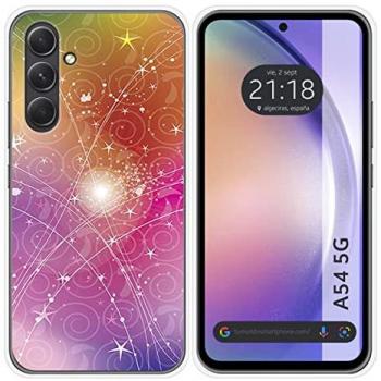 Funda Silicona Samsung Galaxy A54 5G Diseño Abstracto