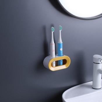 Estante de baño para cepillos eléctricos, montaje en pared