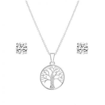 Love's Branch Jewelry Set – 925 Silver, Cubic Zirconia