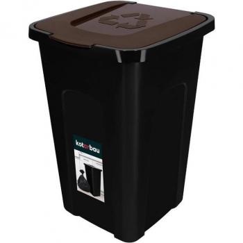 EcoCubo Cocina 50L – Reciclaje Selectivo con Tapa
