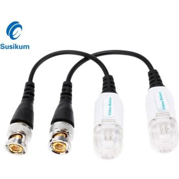 10 Pares de Transceptores de Vídeo Balun BNC a CAT5 UTP