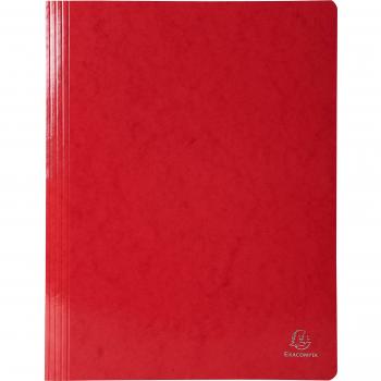 Exacompta 380803B Schnellhefter (Iderama, beschichteter Premium-Manila-Karton, wasserabweisend, 355g, A4) 1 Stück rot