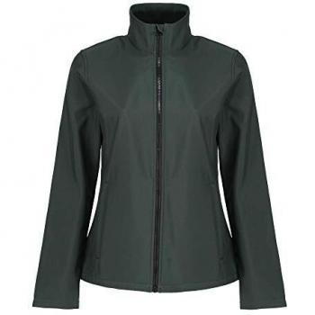 Regatta Professional Women's Breathable Ablaze Printable Softshell Jacket Dark Spruce Black, Size: 10