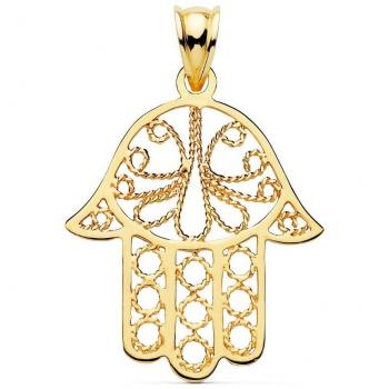 Medalla Fray Leopoldo Oro 18K lisa 18 mm con bisel y grabación incluida